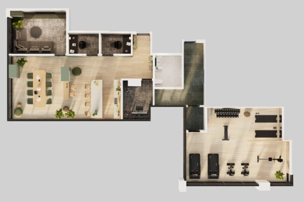 TOWER 1 AMENITY INDOOR FLOORPLAN